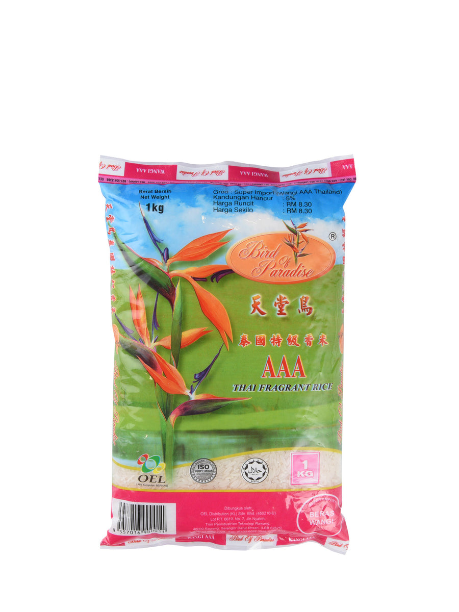 BIRD OF PARADISE FRAGRANT RICE 1KG – Village Grocer - Sunway Giza Mall