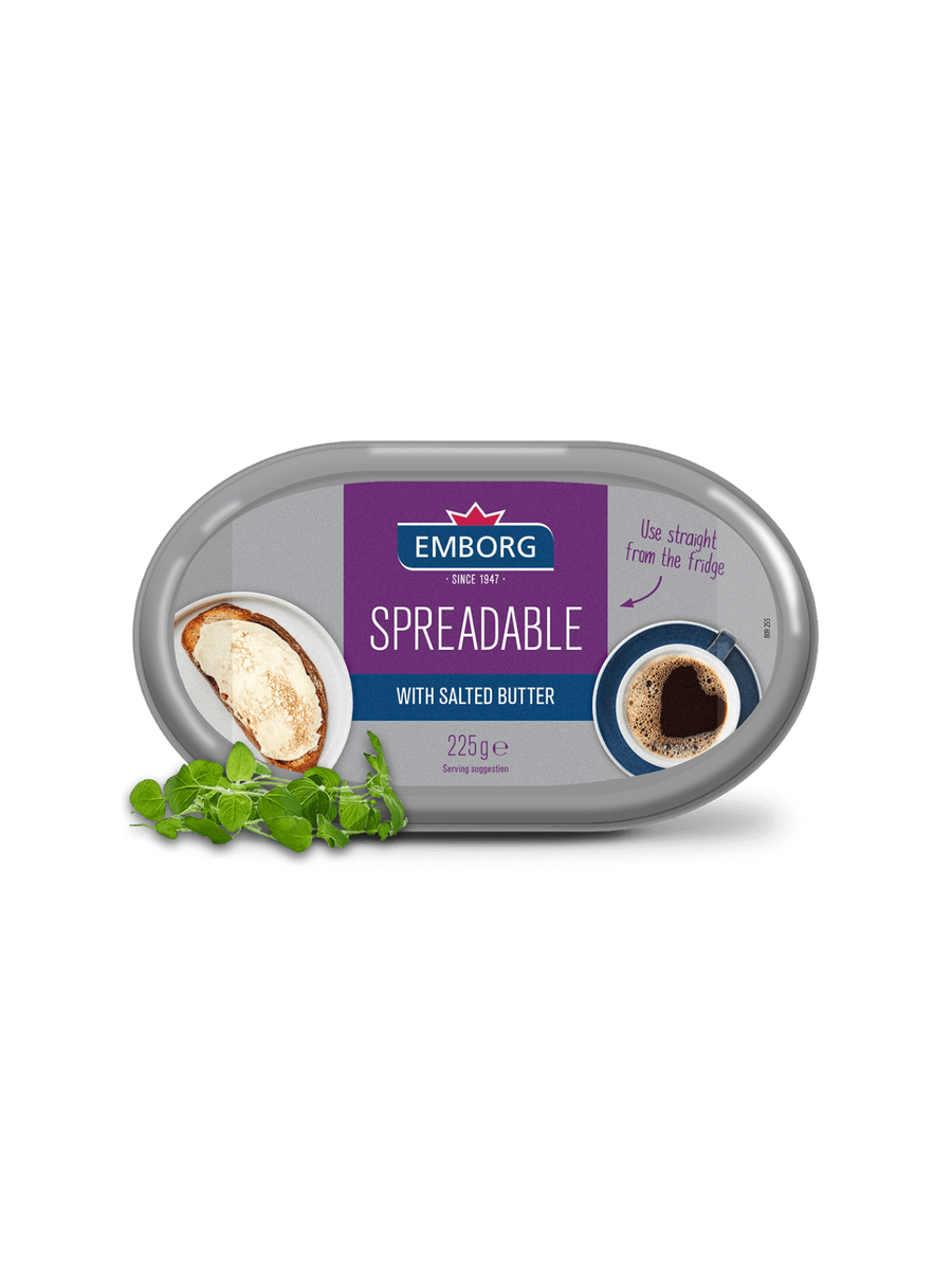 EMBORG SPREADABLE BUTTER SALTED 225G – Village Grocer - Sunway Giza Mall